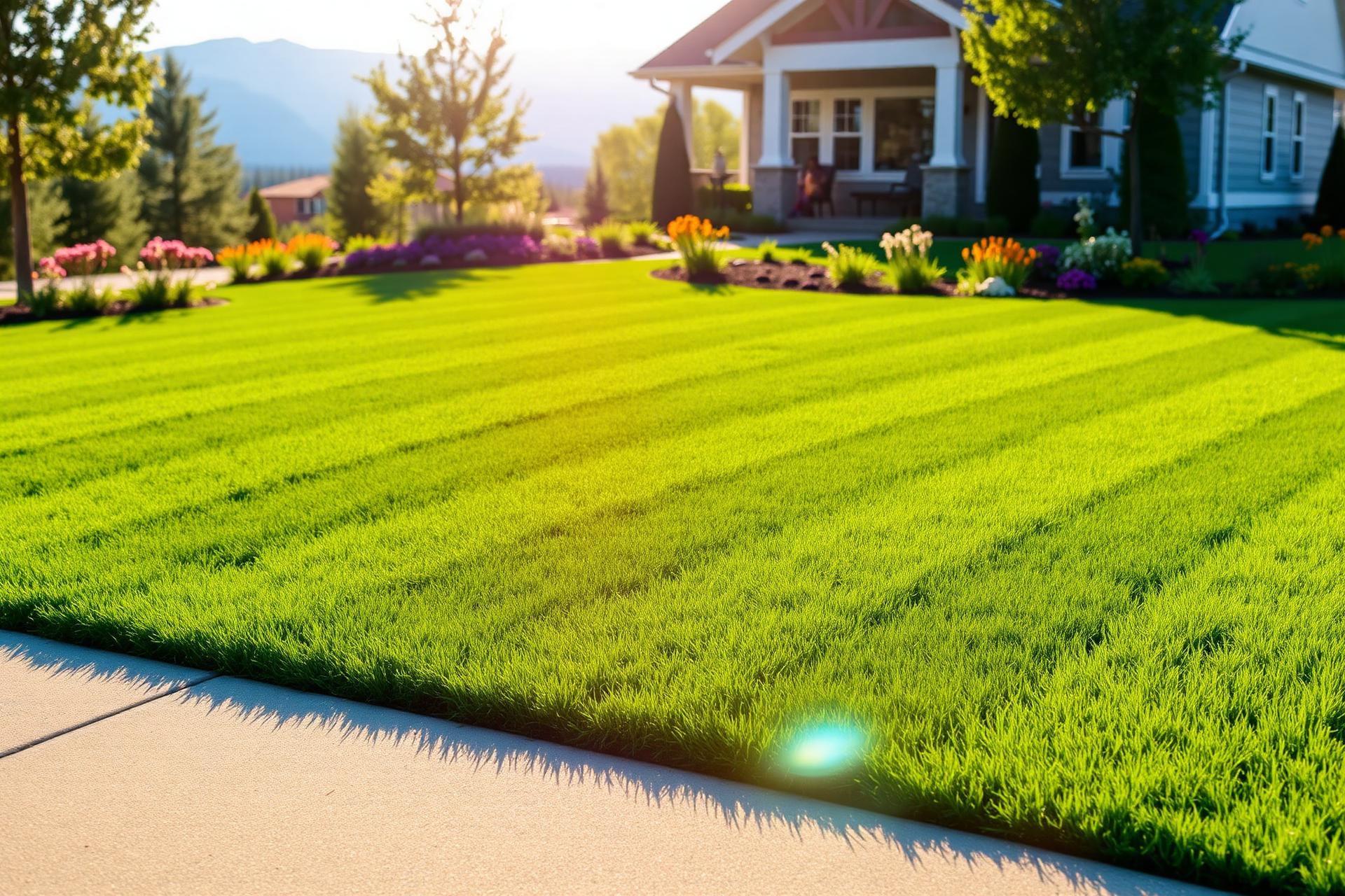Crisp residential lawn — Kalispell